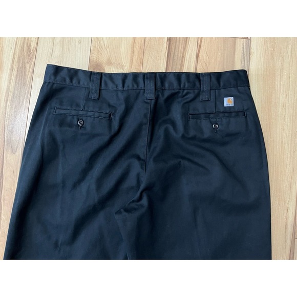Carhartt Carpenter Twill Work Pants Mens 40x28 Black Relaxed Fit Straight B290 - Picture 8 of 8